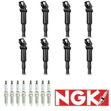 8X Bobina de encendido OEM y 8X Bujía de iridio NGK para BMW 550 650 750 750 X5 X6