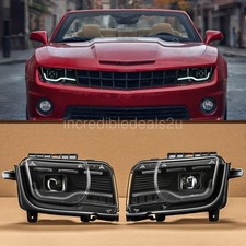 Headlights Replacement For 2010-2013 Chevy Camaro W Bulbs Projector Led Drl Tube Headlights Replacement For 2010-2013 Chevy Camaro W Bulbs Projector Led Drl Tube