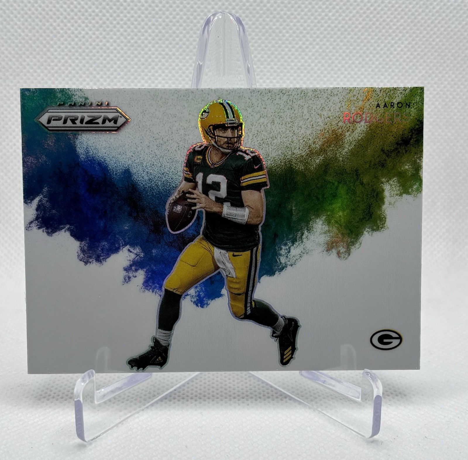 2022 Panini Prizm Color Blast SSP Aaron Rodgers #CB-3 Green Bay Packers
