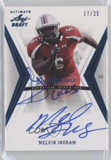 2012 Ultimate Leaf Draft Blue Inscriptions 17/25 Melvin Ingram III #MI1 Auto 7eo