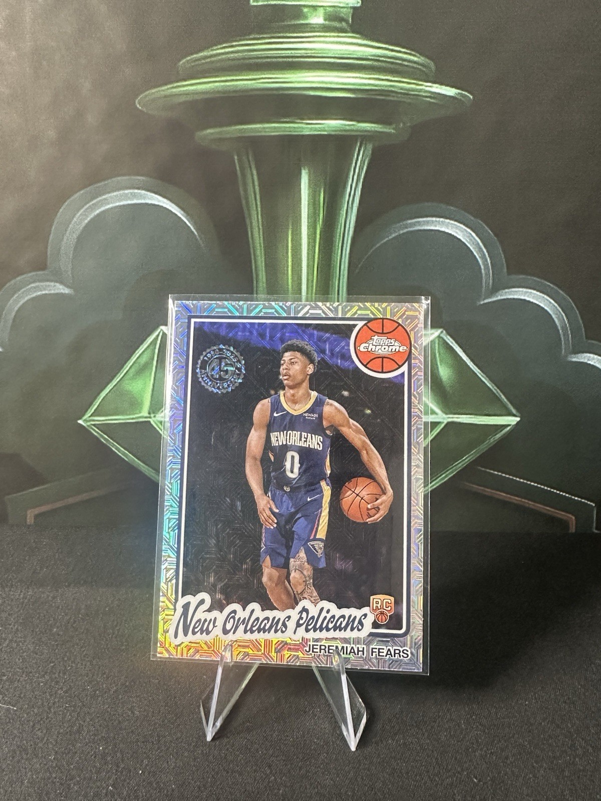 2025-26 Topps Basketball Chrome Mojo Refractor Jeremiah Fears Rookie Card