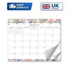 Elegant 18- Magnetic Refrigerator Calendar - Floral Design for 2026-2027