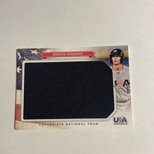 2013 Panini USA Baseball Collegiate National Jumbo Patch Austin Cousino /49