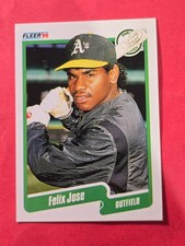 1990 Fleer #13 Felix Jose, cd1