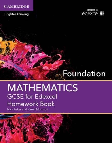 GCSE Mathematics for Edexcel Foundation Homework Book by Nick... - 9781107496859