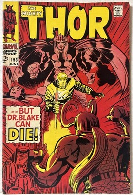 The Mighty Thor #153 (Marvel Comics June 1968) Loki Appears *VF*