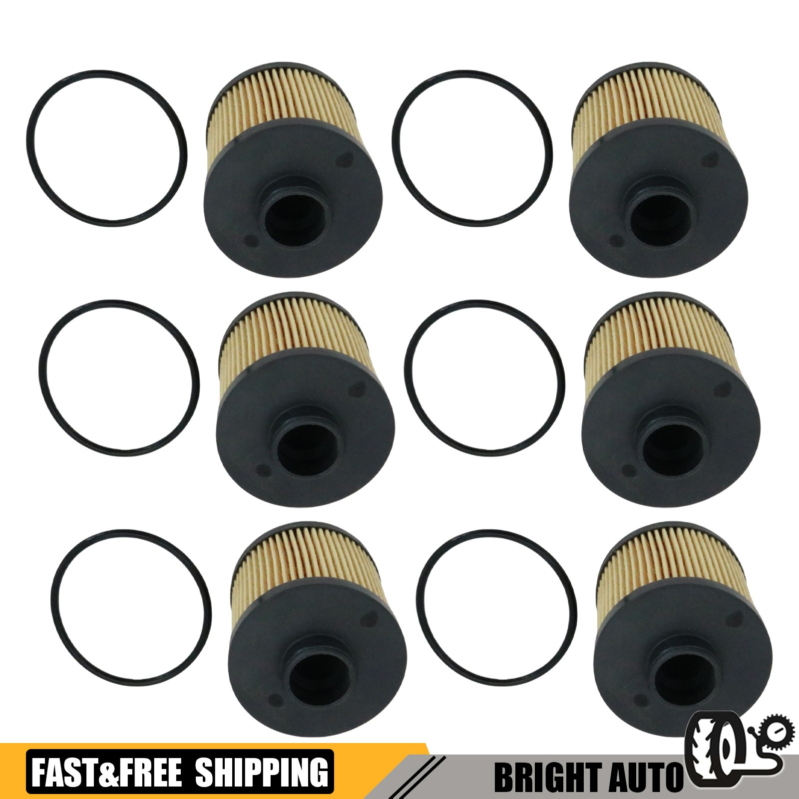 6X Oil Filter Fits 2004-2008 Lamborghini Gallardo 07L115561C USA