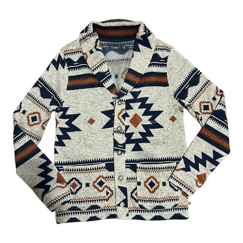 Junk Food Clothing Medium Sweater Jacket Mens Large Aztec Cardigan Southwest - Picture 1 of 3