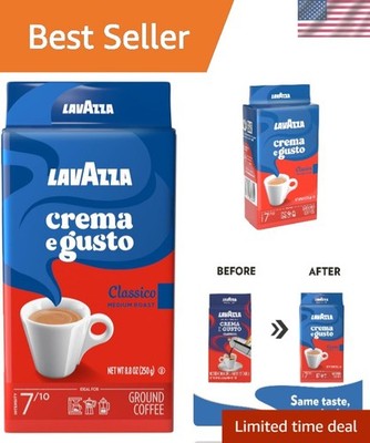 Expertly Crafted Crema e Gusto Ground Coffee - 8.8 oz, Ideal for Espresso Lovers