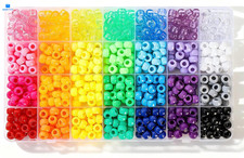 Ywmimn 28 Colors Pony Beads Kit for Bracelets, 700PCS 6x9mm 6x9mm, 28