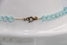 Antique Aquamarine Glass Beaded Chocker Necklace — photo 2
