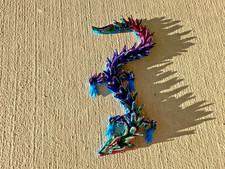 Small 6.5 Inch Water Dragon - Articulating Fidget Toy