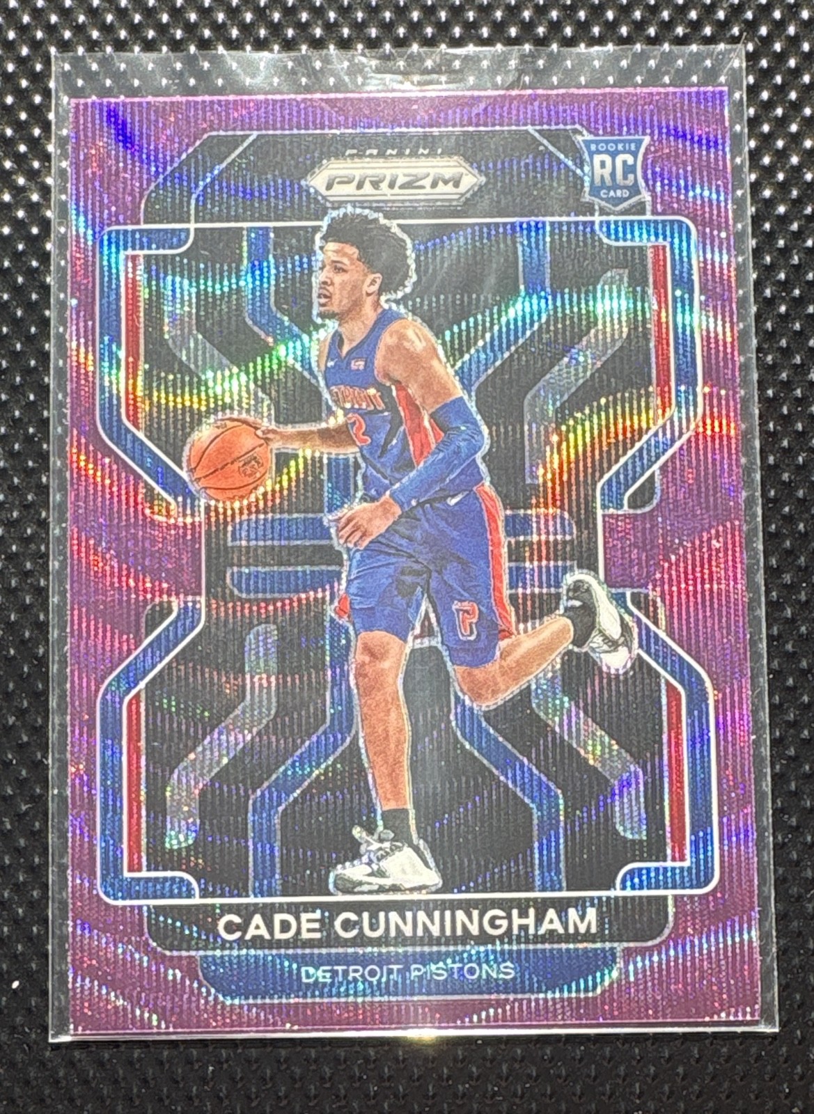 2021-22 Panini Prizm - Cade Cunningham #282 Purple Wave Prizm (RC)