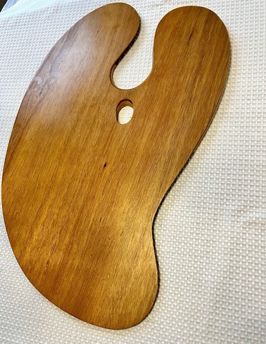 MCM Painters Palette Handcrafted By New England Artist “Lee Boynton” 24x15 1/2”