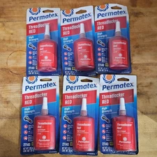 Permatex 27140  High Strength Threadlocker Red, 36 ml  - 6 pack