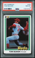 1981 Donruss - Tom Seaver #425 PSA 8 HOF REDS