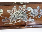 Vintage Vietnam Rosewood And Floral Mother Of Pearl Inlay Pencil Box — photo 6