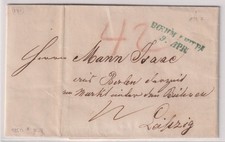 71719 Vorphilatelie Böhmen Böhmisch Leipa nach Leipzig 1850