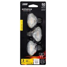 Feit Electric BPEXN/930CA/3 12V 6.6W 3000K 500 Lumens MR16 LED Light Bulb