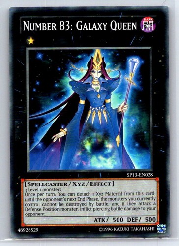 Number 83: Galaxy Queen [Starfoil] SP13-EN028 YuGiOh Star Pack 2013 card