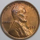 1932-P Lincoln Wheat Cent - Almost Uncirculated RB (Lot#1)