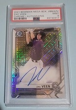 2021 Bowman - Mega Box Chrome Mojo Autographs Zac Veen #BMA-ZV (AU, RC)