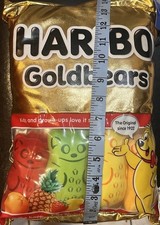 New With Tags iscream Haribo Gummi Bears Package Pillow W/ 4 Gummies Inside 