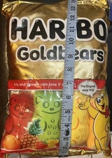New With Tags! iscream Haribo Gummi Bears Package Pillow W/ 4 Gummies Inside!