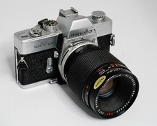 Minolta SRT 101 Camera w Panagor 90mm f2.8 Auto MACRO Tested  Working