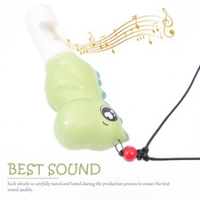 2pcs Ceramic Children Whistle Adorable Dinosaurs Cartoon Whistle for Souvenir