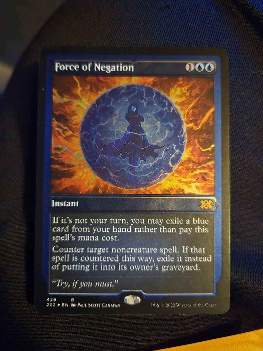 Force of Negation 4枚セット　ダブマスフルアート版 Force of Negation (Foil Etched) Double Masters 2022 Foil for