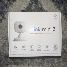 Blink Mini 2 Indoor Outdoor Plug-In Smart Security Camera