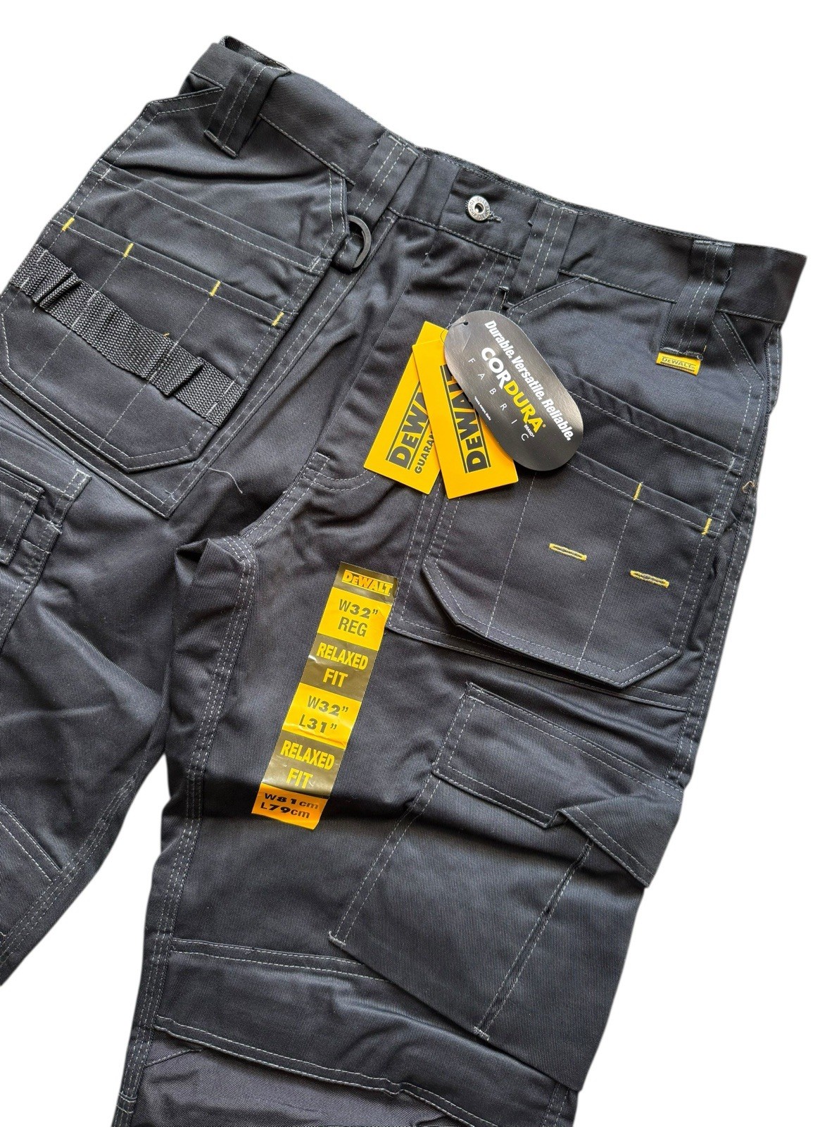 Dewalt Work Trousers Holster Pockets, Pro Tradesman Black, W32” L31” Regular image 2