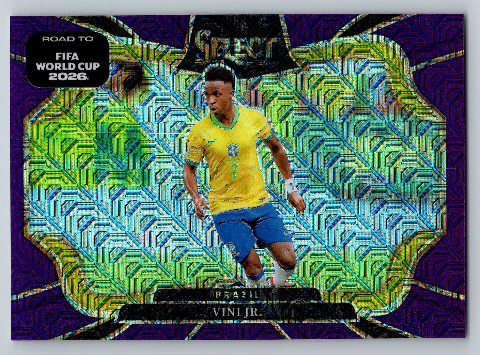 2025-26 Panini Select Road to FIFA World Cup #228 Vini Jr. Purple Mojo