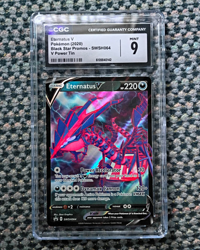 Pokemon TCG CGC 9 Eternatus V SWSH064 Black Star Promo Holo 2020