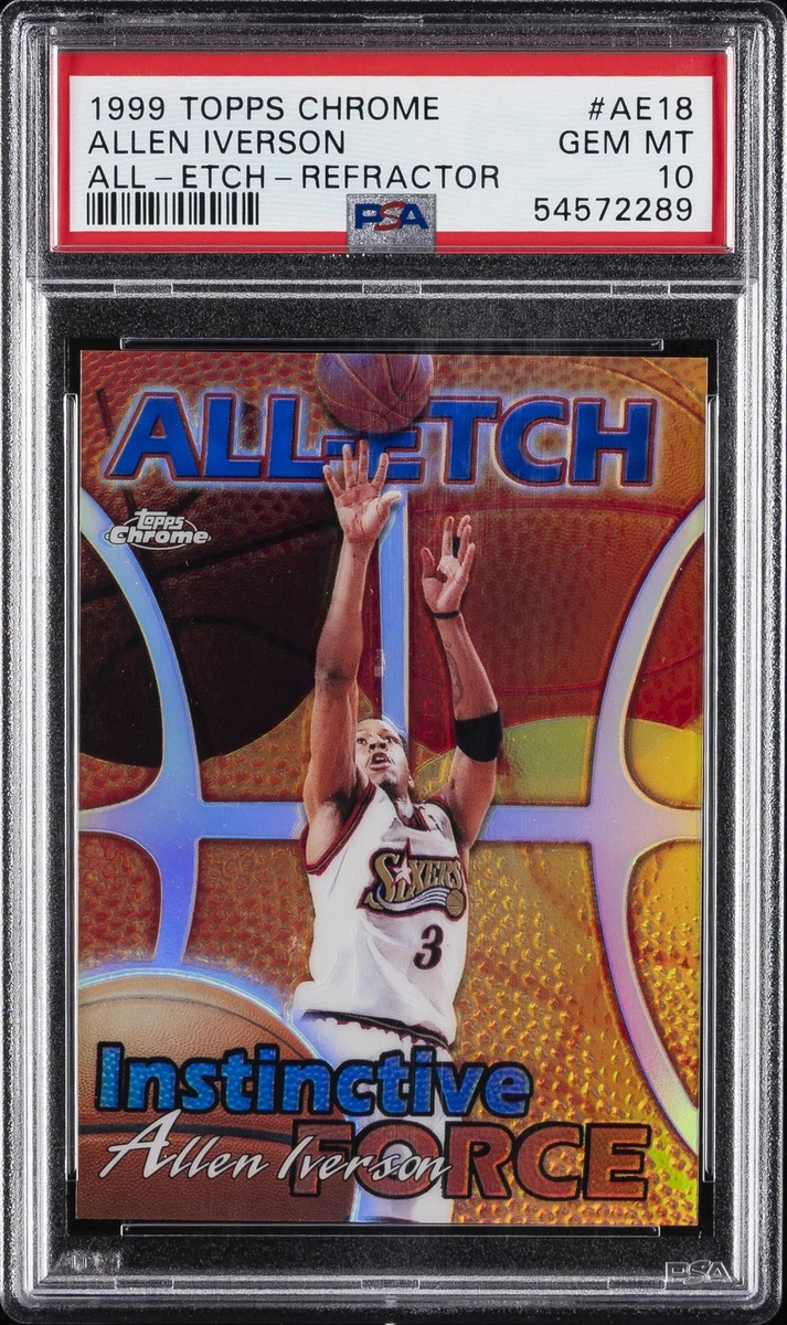 Allen Iverson Professional Sports Authenticator (PSA) Basketball
