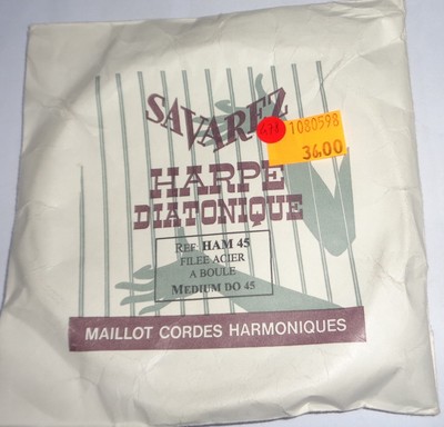 SAVAREZ DIATONISCHE HARFE HAM 45 MEDIUM DO 45 REIHE SEIDE UND STAHL MIT KUGEL