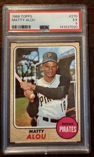 1968 Topps - Matty Alou #270 Pittsburgh Pirates PSA 5