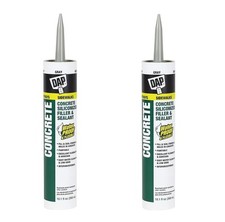 Pack of 2 DAP Concrete Caulk Sealant Gray Waterproof Weather Resistant 10.1 oz