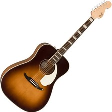 Fender King Vintage Akustikgitarre Ovangkol Griffbrett Mojave gealtert weiß P...