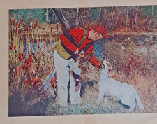 STRAUS  226 WOOD JIGSAW PUZZLE "WELL DONE" HUNTER  DOG, 500 PIECES J