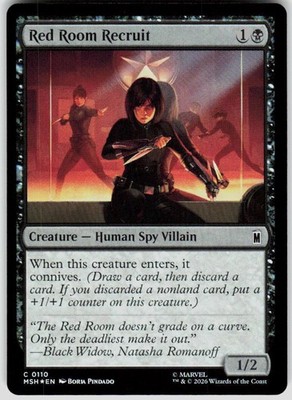 Red Room Recruit Foil 110 Marvel Super Heroes Magic the Gathering