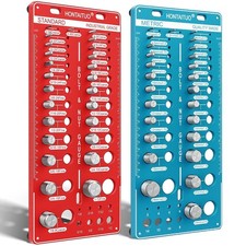 68 Nut and Bolt Thread Checker Standard and Metric,Bolt Size and Thread Gauge...