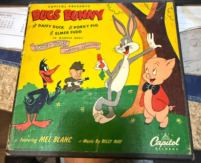 Bugs Bunny Stories For Children Daffy, Porky, 45 Capitol Records, Complete 1947