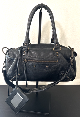BALENCIAGA Classic First City Black Leather 2Way Mini BALENCIAGA Classic First City Black Leather 2Way Mini