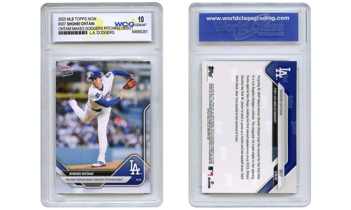 2025 MLB Topps Now SHOHEI OHTANI Card #307 Dodgers Pitching DEBUT