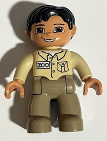 LEGO Duplo Figure Zoo LEGO Ville 4968 Male Boy Zookeeper