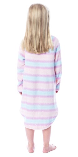Mattel Barbie Girls' Raglan Kids Nightgown Pajama With Best Friend Unicorn 10/12 - Picture 2 of 4