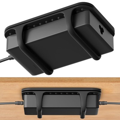 Universal Silicone Laptop Charger Holder,Under Desk Power Brick Mount Organiz...