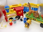 Vintage FP Little People Circus Train #991  Cars Animals 12 pc 1973